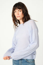 Mape O-Neck Knit | Brunnera Blue | Strik fra Mos Mosh