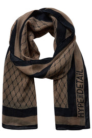 Scarf w/ Logo | Brown | Tørklæde fra Hype The Detail