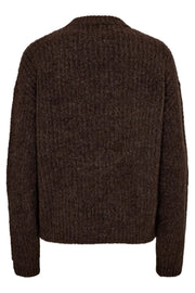 Fro Bow Pullover | Brown Black Bow | Strik fra Liberté