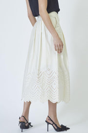 Poppy Anglaise Skirt 34203 | Bone | Nederdel fra Co'couture