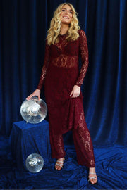 Lacy Pants | Bordeaux Lace | Bukser fra Liberté