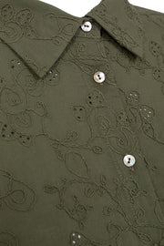 Uniqua Shirt 205655 | Deep Lichen Green | Shirt fra Freequent