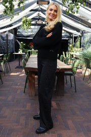 Henne Wide Pants | Black Diamond | Bukser fra Liberté