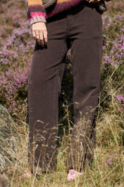 Cora Corduroy Box Pant | Coffee | Bukser fra Black Colour