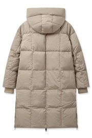 Nova Square Down Coat  | Feather Gray | Jakke fra Mos Mosh