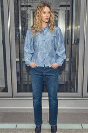 Rayl Tul Shirt | Brunnera Blue | Skjorte fra Mos Mosh