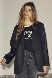 Edge Tee 33014 | Black | T-shirt fra Co'couture