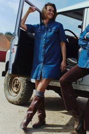 Lisea Dress 206360 | Medium Blue Denim | Kjole fra Freequent