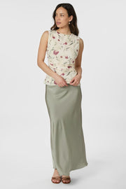 Liblana Artist Mesh Top | Creme | Bluse fra Neo Noir