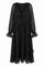 Selene Flowy Dress With Ruffles | Black