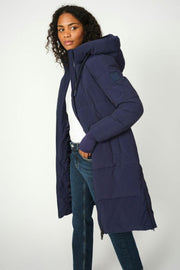 Ollie Terma Long Coat | Maritime Blue | Jakke fra Mos Mosh