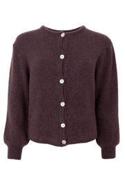 Bella Knit Cardigan | Coffee | Strik fra Black Colour