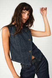 Ceden Nippon Vest  | Dark Blue | Vest fra Mos Mosh