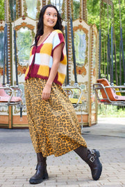 Chess Knit Vest | Plum Mix | Strikket Topp fra Black Colour