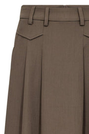 Luna Pocket Pleat Skirt 34222 | Walnut | Nederdel fra Co'couture