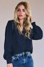 Caryn Shirt 35725 | Navy | Bluse fra Co'couture