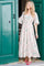 Cassandra Dress | Off White Rose | Kjole fra Black Colour