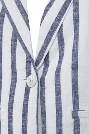 Lavisco Jacket 205910 | Brilliant White W Deep Ultrama | Jakke fra Freequent
