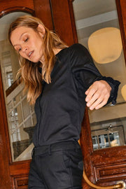 Mattie Sustainable Shirt | Sort | Skjorte fra Mos Mosh