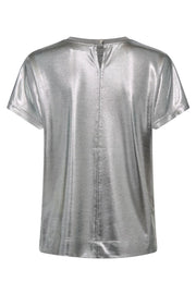 Nivola Foil Tee | Silver | T-Shirt fra Mos Mosh