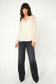 Candia Peach Jeans Long | Black | Jeans fra Mos Mosh
