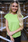 Ulla Tshirt | Lime | T-shirt fra Liberté
