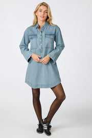 Paras Denim Dress | Smoke Blue | Kjole fra Neo Noir