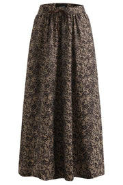 Alma Loose Skirt | Mocca Brown Lace | Rock von Liberté