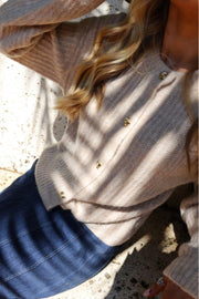 Fro O Neck Cardigan | Ivory | Strik fra Liberté