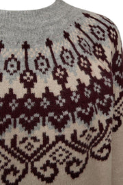 Merla Pullover 206760 | Moonbeam Mel W Med Grey Mel | Strik fra Freequent