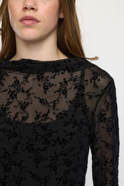 SRTalula Boatneck Top | Black | Top fra Soft Rebels