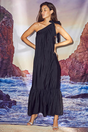 Callum Asym Dress 96743 | Black | Kjole fra Co'couture