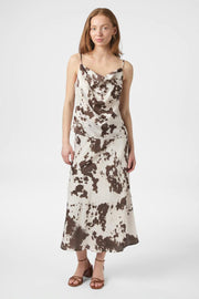 Lindy Cow Print Top | Brown | Bluse fra Neo Noir