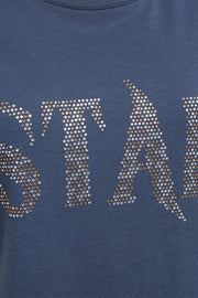 Star Tee 203703 | Vintage Indigo | T-Shirt fra Freequent