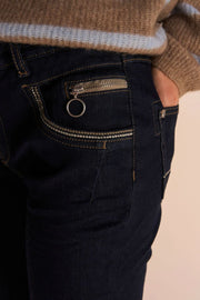 Naomi Haveli Hybrid Jeans | Dark Blue | Jeans fra Mos Mosh