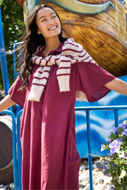 Molly Dress | Plum | Kjoler fra Black Colour