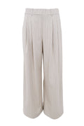 Milano Wideleg Pant 41110 | Creme Stripe | Black Colour