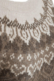 Merla Pullover 206760 | Morel Mel. W. Moonbeam Mel. | Strik fra Freequent