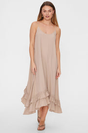 Amia Dress 204374 | Simply Taupe | Kjole fra Freequent