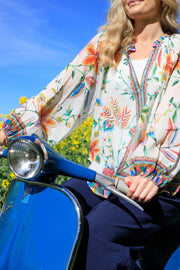 Art Blouse | Warm Orange | Bluse fra Black Colour