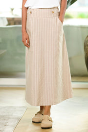 Alma Skirt 2773 | Light Sand | Nederdel fra Prepair
