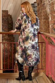 Filora Dress | Plum Flower | Kjole fra Black Colour