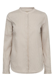 Mattie Stripe Shirt | Safari | Skjorte fra Mos Mosh