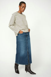 Mella Denim Skirt | Dark Blue | Nederdel fra Mos Mosh