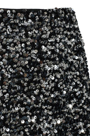 Lune Skirt 207240 | Black W. Silver | Nederdel fra Freequent