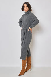 Long Knit Dress | Mørkegrå | Kjole fra Avery