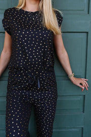 Alma Pants | Black Gold Heart | Bukser fra Liberté