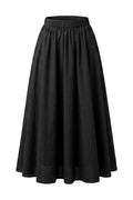 Poplin Skirt | Black | Nederdel fra Atelier C