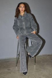 Kellan Button Jeans 41071 | Mid Grey | Bukser fra Co'couture