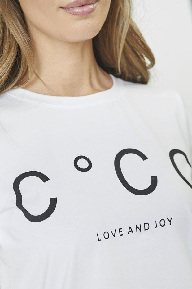 Coco Signature Tee | Hvid | T-shirt fra Co'couture